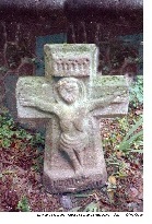 Croix avec inscription gothique